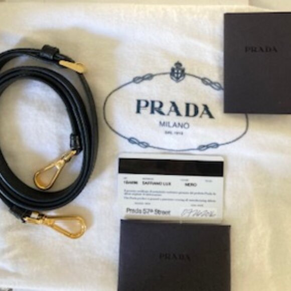 PRADA Galleria Handbag - Shoulder bag in Saffiano black Leather,  Model 1BA896 - Picture 2 of 9